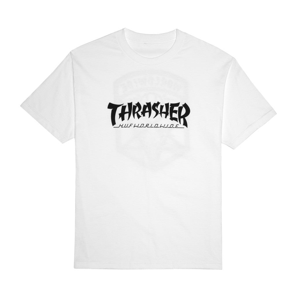 HUF X THRASHER ASIA TOUR TEE // WHITE