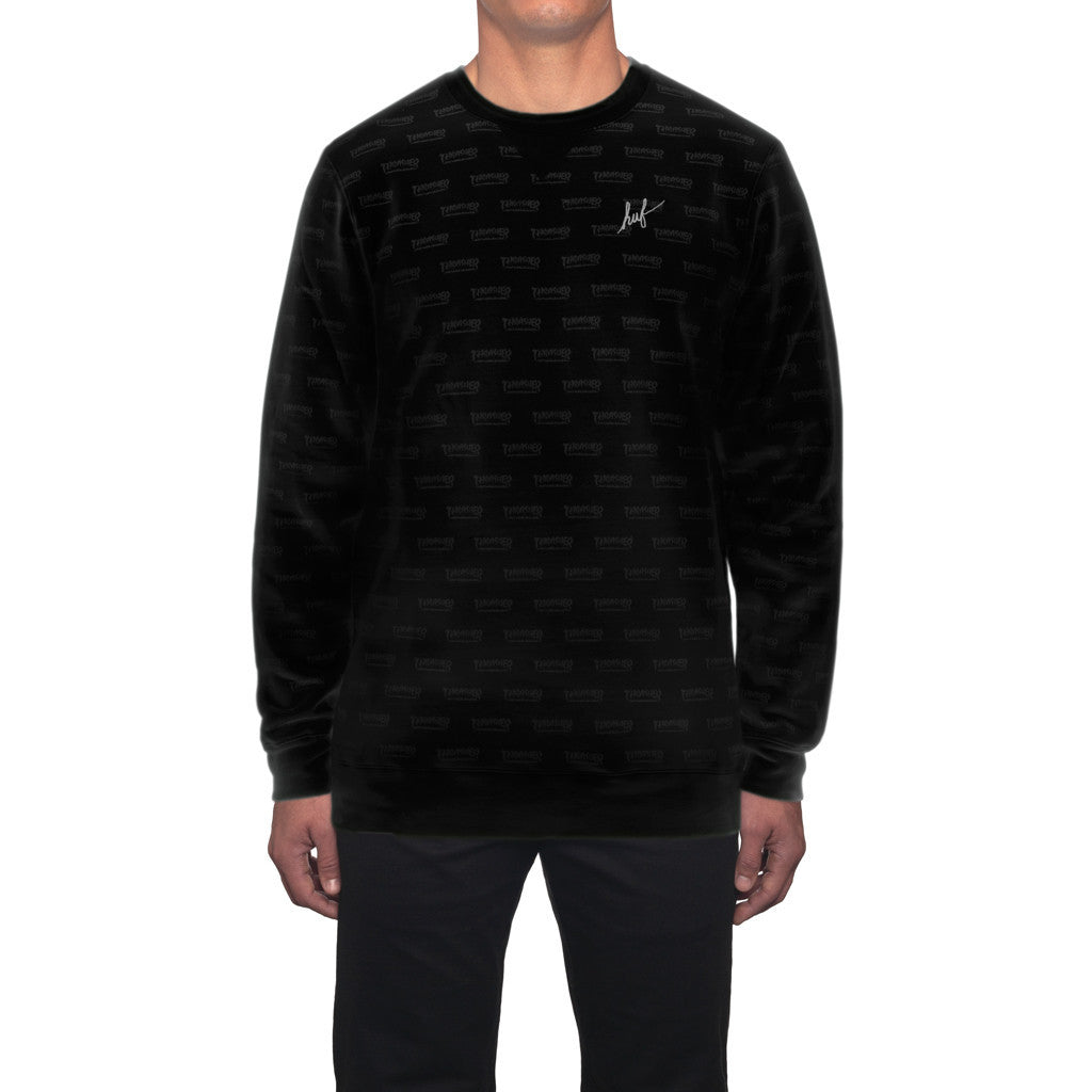 HUF X THRASHER CREW // BLACK