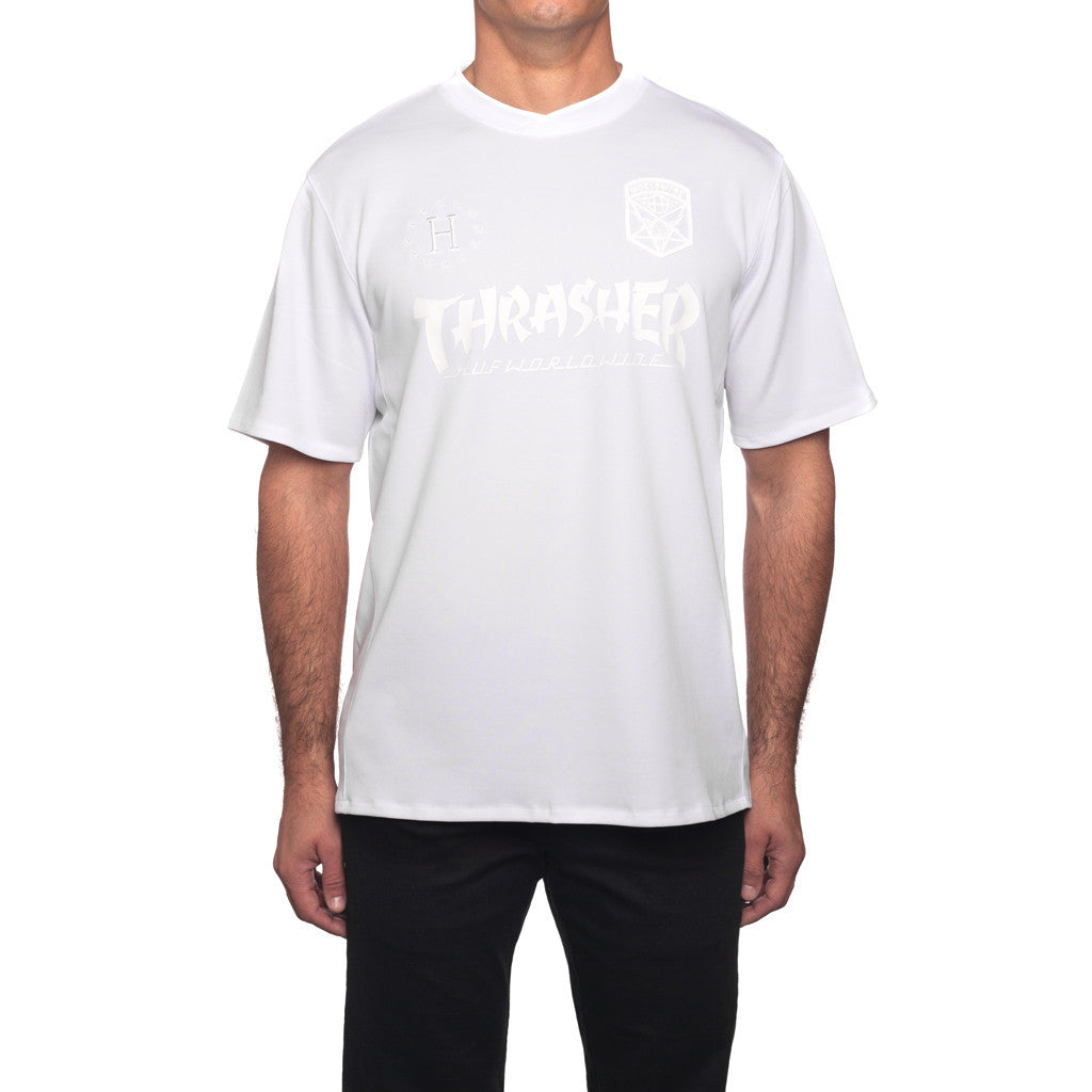 HUF X THRASHER SOCCER JERSEY 2.0 // WHITE