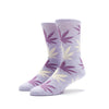 PLANTLIFE CREW SOCKS // HEATHER LAVENDER / PASTEL YELLOW