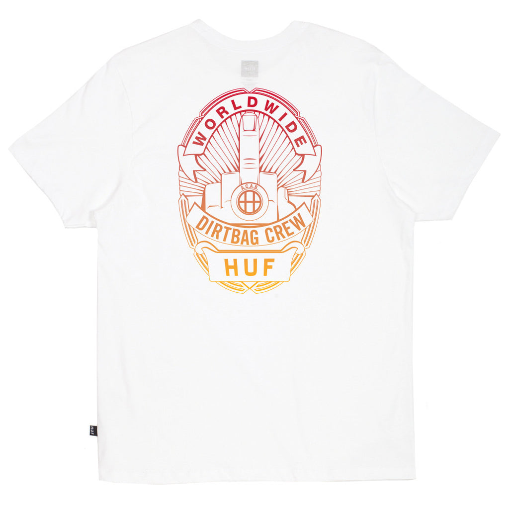 ACAB BADGE TEE // WHITE