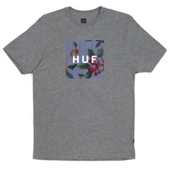 ALOHA AINA BOX LOGO TEE // HEATHER GRAY