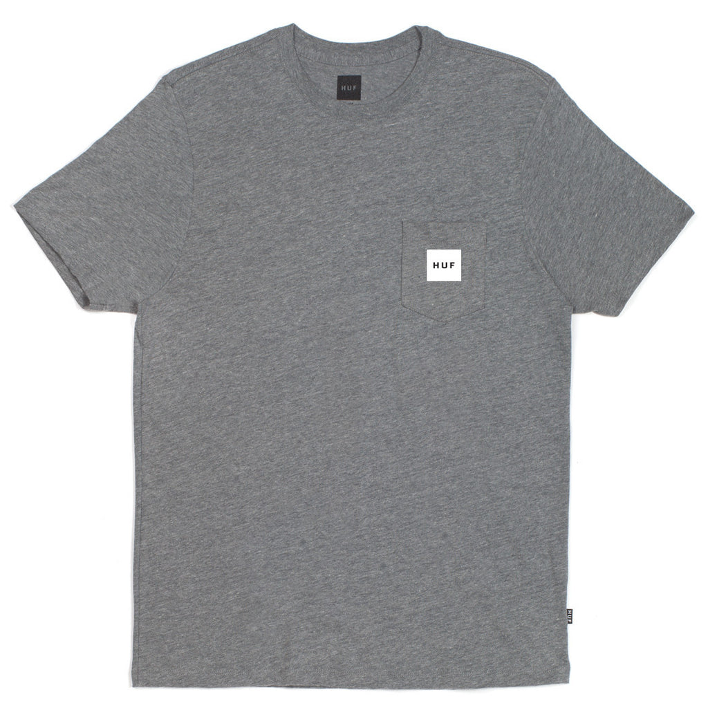 BOX LOGO POCKET TEE SUM15 // HEATHER GRAY