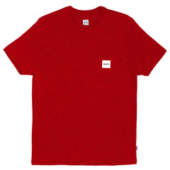 BOX LOGO POCKET TEE SUM15 // RED HEATHER