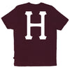 CLASSIC H POCKET TEE SUM15 // WINE HEATHER