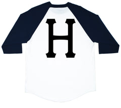 CLASSIC H SCRIPT RAGLAN SUM15 // NAVY