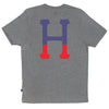 DIPPED CLASSIC H TEE SUM15 // HEATHER GRAY