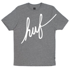 BIG SCRIPT S/S TEE HOL14 //GRAY HEATHER