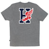 H WING TEE // HEATHER GRAY