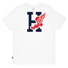 H WING TEE // WHITE