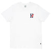 H WING TEE // WHITE