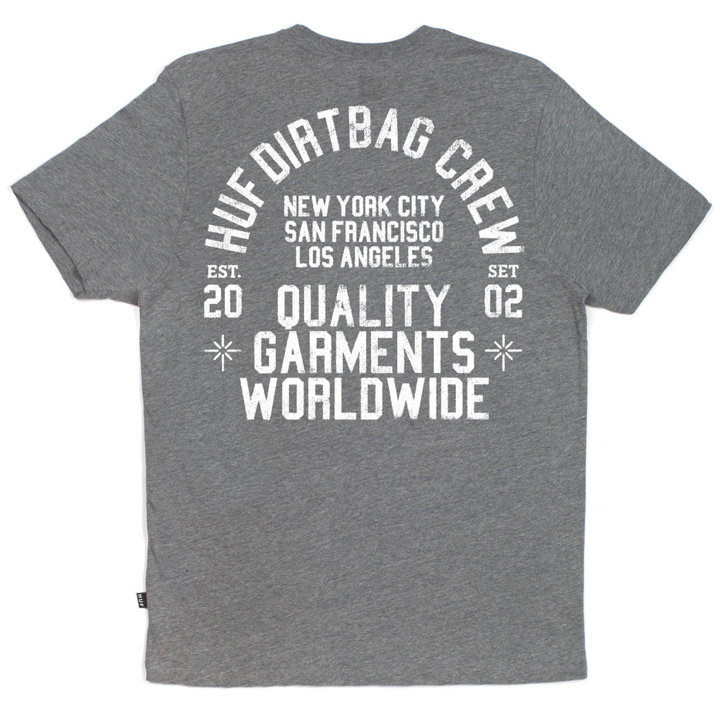 QUALITY GARMENTS LOCKUP TEE // HEATHER GRAY