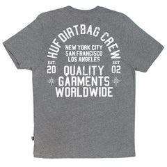 QUALITY GARMENTS LOCKUP TEE // HEATHER GRAY