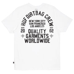 QUALITY GARMENTS LOCKUP TEE // WHITE