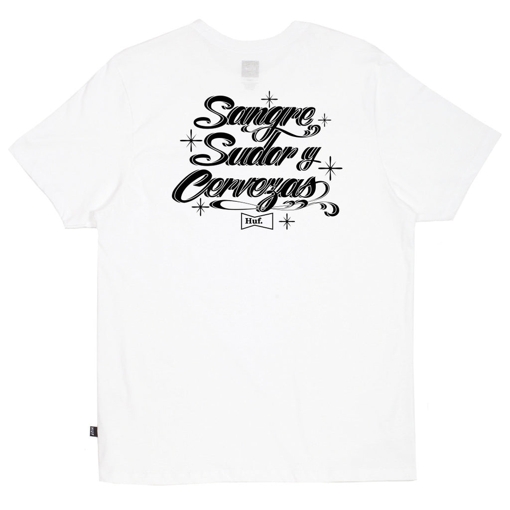 SANGRE SUDOR Y CERVEZAS TEE // WHITE