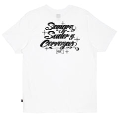 SANGRE SUDOR Y CERVEZAS TEE // WHITE