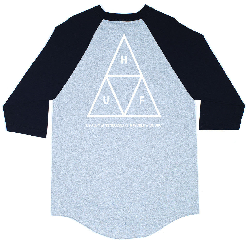 TRIPLE TRIANGLE RAGLAN SUM15 // BLACK HEATHER