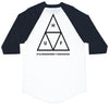 TRIPLE TRIANGLE RAGLAN SUM15 // CHARCOAL HEATHER