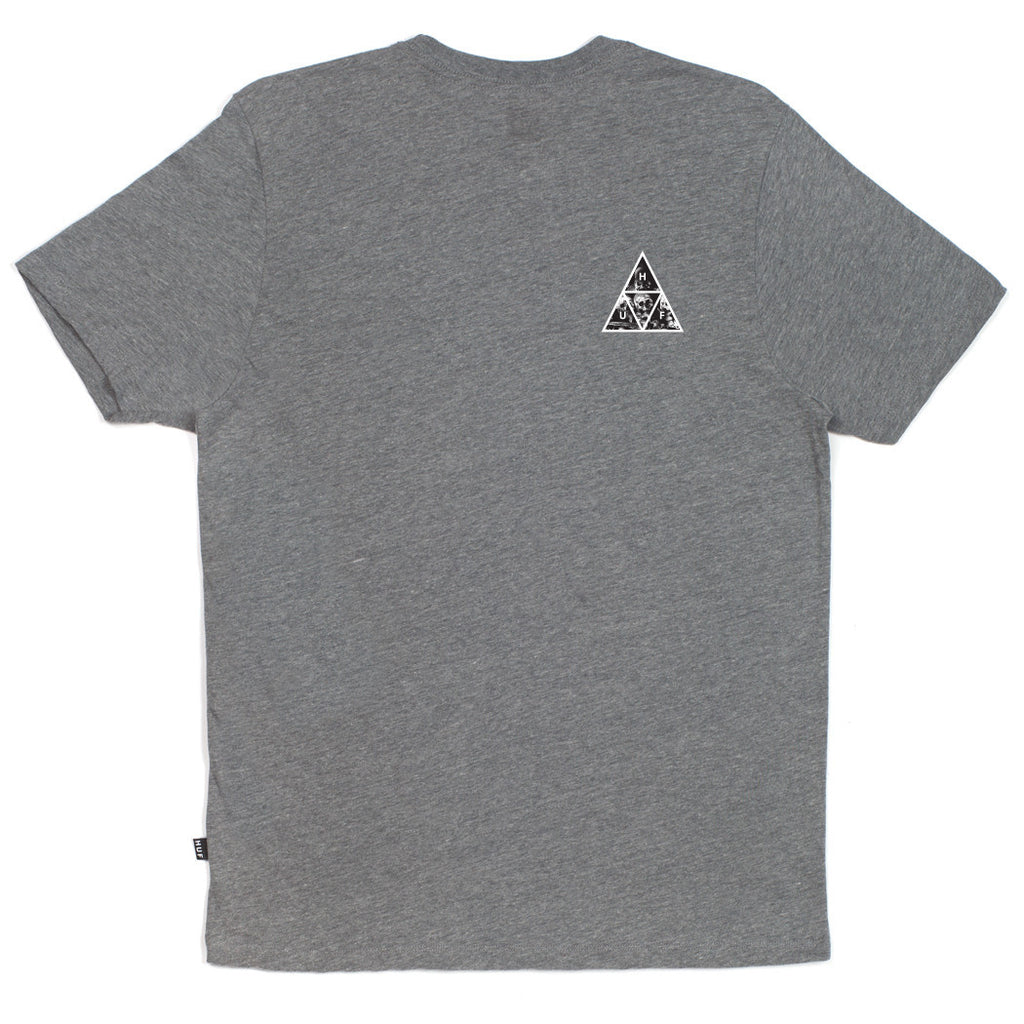 TRIPLE TRIANGLE SKULLS TEE // HEATHER GRAY