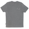 TRIPLE TRIANGLE SKULLS TEE // HEATHER GRAY