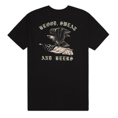 HUF USA EAGLE TEE // BLACK