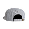 SEERSUCKER SCRIPT 6 PANEL // BLACK