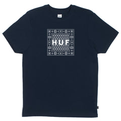 BANDANA BOX LOGO TEE // NAVY