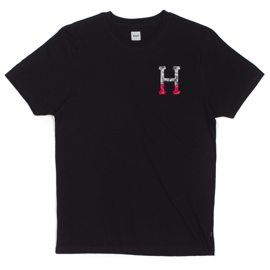 CLASSIC H DIPPED CAMO TEE // BLACK