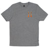CLASSIC H DIPPED CAMO TEE // GRAY HEATHER