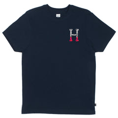 CLASSIC H DIPPED CAMO TEE // NAVY