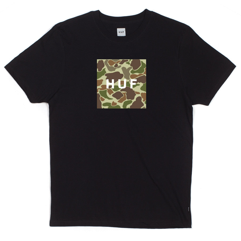 DUCK CAMO BOX LOGO TEE // BLACK