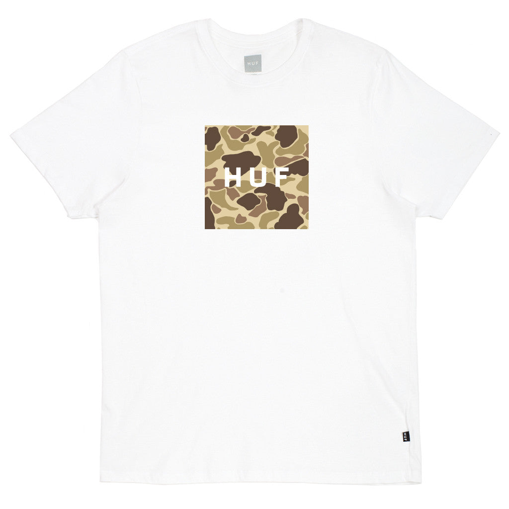 DUCK CAMO BOX LOGO TEE // WHITE