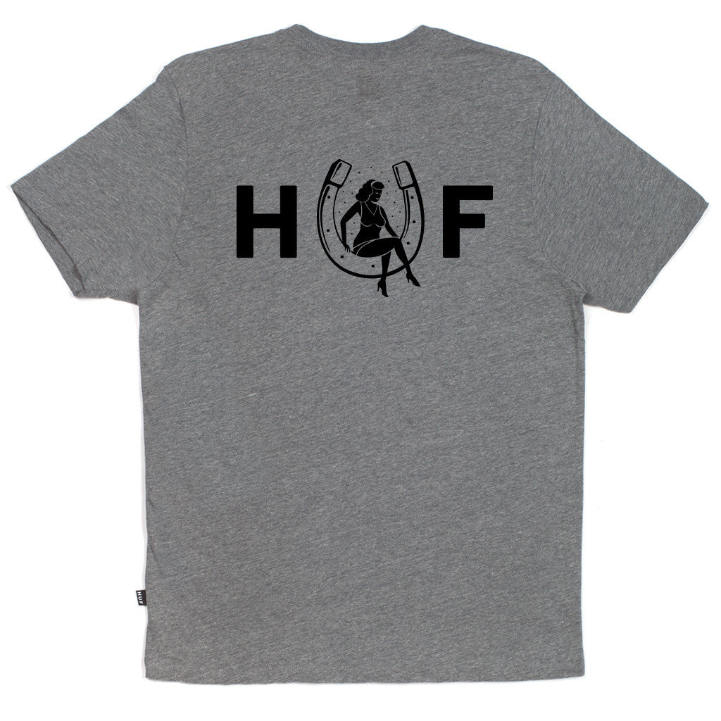 HORSESHOE TEE // GRAY HEATHER