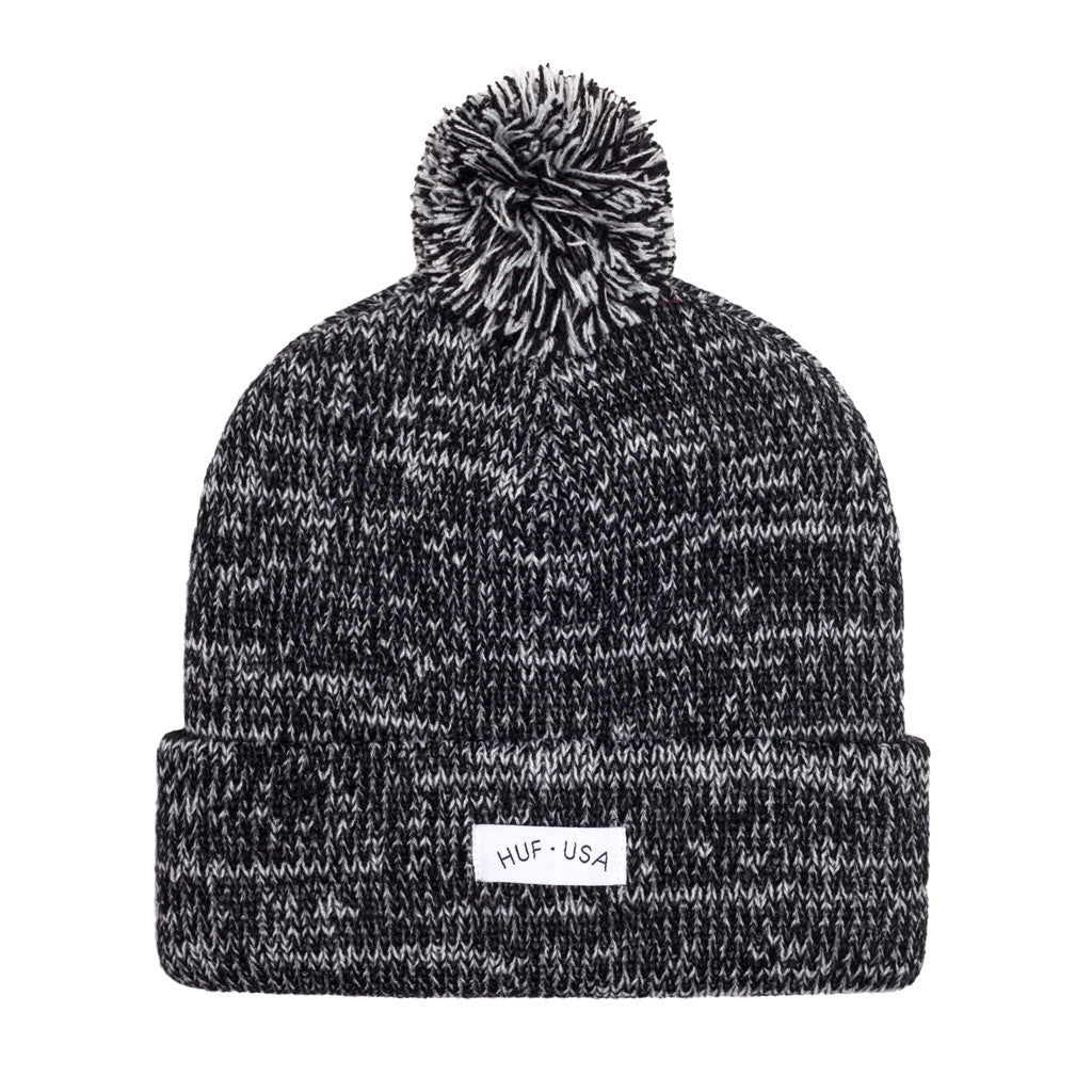 MIXED POM BEANIE SP15 // BLACK