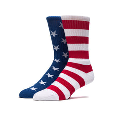 HUF STARS & STRIPES SOCKS  // RED / WHITE / BLUE