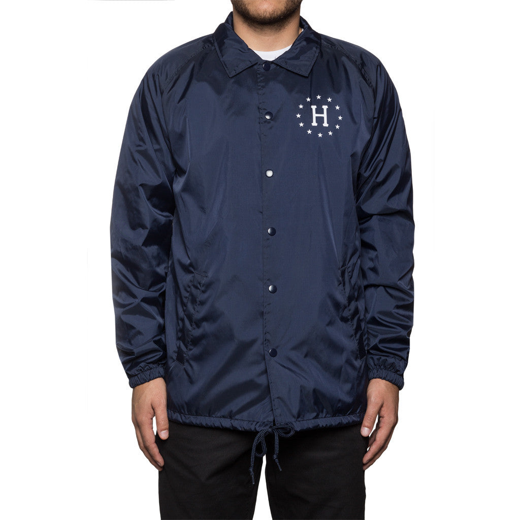 HUF USA COACHES JACKET // NAVY