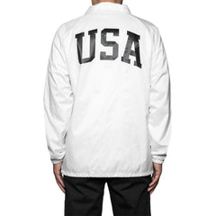 HUF USA COACHES JACKET // WHITE