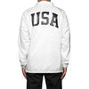 HUF USA COACHES JACKET // WHITE