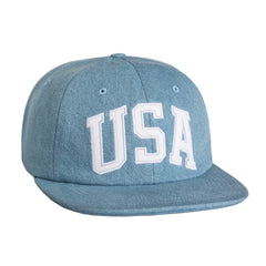 HUF USA DENIM 6 PANEL HAT // DENIM