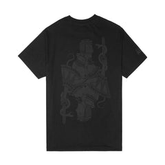 HUF X BLACK SCALE QUEEN TEE // BLACK