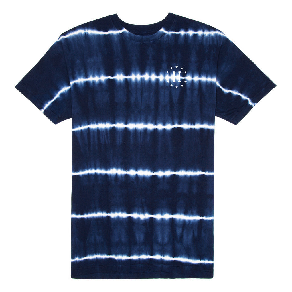 12 GALAXIES LIGHTNING STRIPE TEE // NAVY