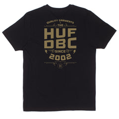 HUF DBC STACKS TEE // BLACK