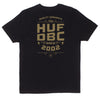 HUF DBC STACKS TEE // BLACK