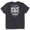 HUF DBC STACKS TEE // CHARCOAL HEATHER