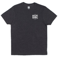 HUF DBC STACKS TEE // CHARCOAL HEATHER