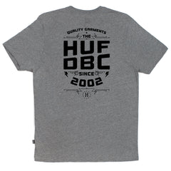 HUF DBC STACKS TEE // GRAY HEATHER