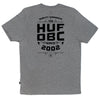 HUF DBC STACKS TEE // GRAY HEATHER