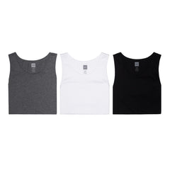 3 PACK TANK SP15 // ATHLETIC HEATHER / BLACK / WHITE