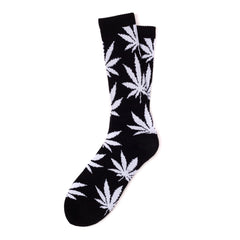 PLANTLIFE CREW SOCKS HOL14 // BLACK / WHITE