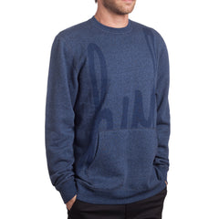 HUF BIG SCRIPT CREW HOL14 // NAVY HEATHER